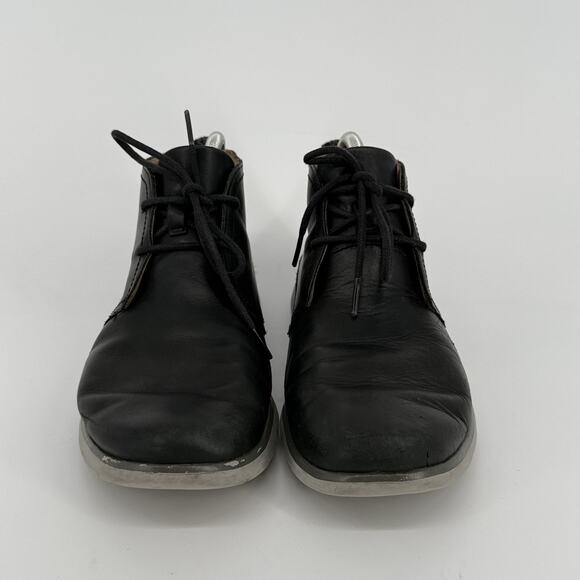 UGG Men Chukka Shoes Sz 9 Black Leather Casual Comfort Walking Sneakers Retro - Picture 3 of 8